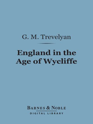 cover image of England in the Age of Wycliffe (Barnes & Noble Digital Library)